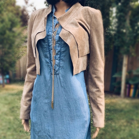 BGBG ‘Norton’ cropped faux-suede jacket - Picture 5 of 14